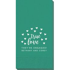 Confetti Hearts True Love Guest Towels