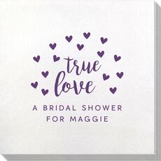 Confetti Hearts True Love Bamboo Luxe Napkins