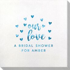 Confetti Hearts Our Love Bamboo Luxe Napkins