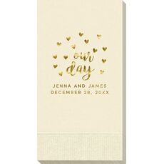 Confetti Hearts Our Day Guest Towels