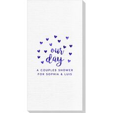 Confetti Hearts Our Day Deville Guest Towels
