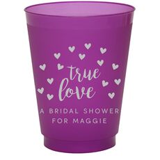 Confetti Hearts True Love Colored Shatterproof Cups