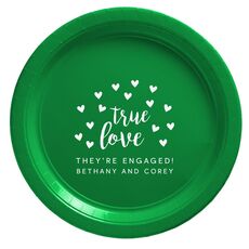 Confetti Hearts True Love Paper Plates