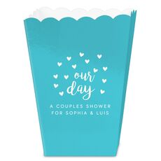 Confetti Hearts Our Day Mini Popcorn Boxes