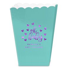 Confetti Hearts Oh Baby Mini Popcorn Boxes