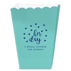 Confetti Hearts Her Day Mini Popcorn Boxes