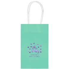 Confetti Hearts Oh Baby Medium Twisted Handled Bags