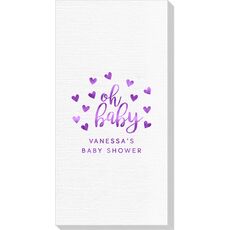Confetti Hearts Oh Baby Deville Guest Towels