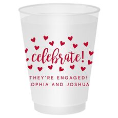 Confetti Hearts Celebrate Shatterproof Cups