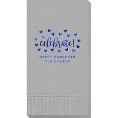 Confetti Hearts Celebrate Guest Towels