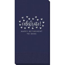 Confetti Hearts Celebrate Guest Towels