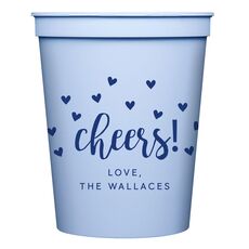Confetti Hearts Cheers Stadium Cups