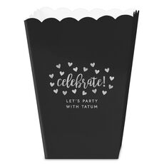 Confetti Hearts Celebrate Mini Popcorn Boxes