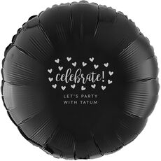 Confetti Hearts Celebrate Mylar Balloons