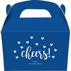 Confetti Hearts Cheers Gable Favor Boxes