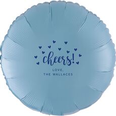 Confetti Hearts Cheers Mylar Balloons