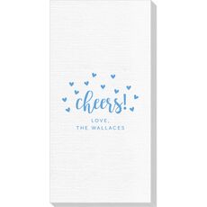 Confetti Hearts Cheers Deville Guest Towels