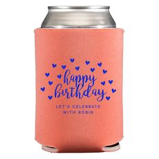 Confetti Hearts Happy Birthday Collapsible Huggers