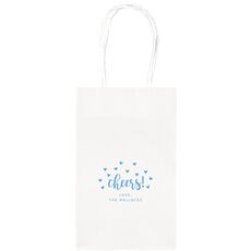 Confetti Hearts Cheers Medium Twisted Handled Bags