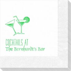 Cocktail Glasses Napkins