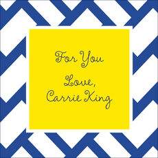 Navy Basketweave Gift Enclosures