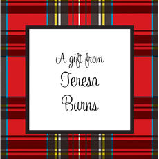 Red Plaid Gift Enclosures