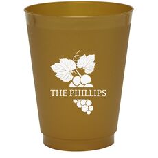 Wine Grapes Colored Shatterproof Cups