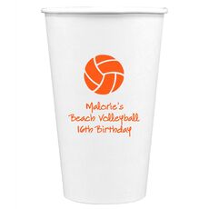 Volleyball Paper Coffee Cups