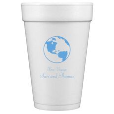 World Traveler Styrofoam Cups
