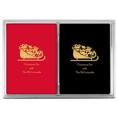 Victorian Sleigh with Presents Double Deck Playing Cards