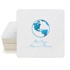 World Traveler Square Coasters