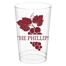 Wine Grapes Clear Plastic Cups