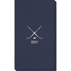 Double Hockey Sticks Linen Like Guest Towels