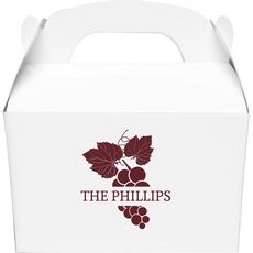 Wine Grapes Gable Favor Boxes