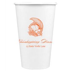 My Horn of Plenty Paper Coffee Cups