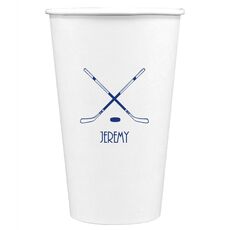 Double Hockey Sticks Paper Coffee Cups