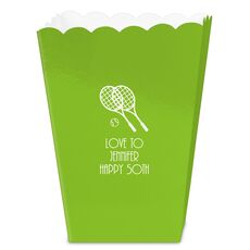 Doubles Tennis Mini Popcorn Boxes