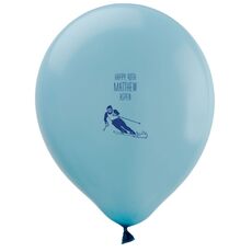Skier  on the Slopes Latex Balloons