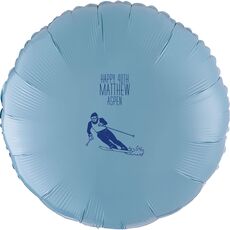 Skier  on the Slopes Mylar Balloons