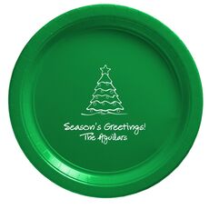 Decorative Christmas Tree Paper Plates
