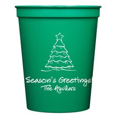 Decorative Christmas Tree Stadium Cups