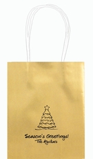 Decorative Christmas Tree Mini Twisted Handled Bags