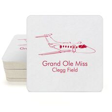 Executive Jet Square Coasters