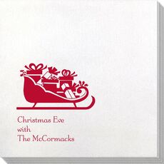 Victorian Sleigh with Presents Bamboo Luxe Napkins