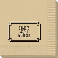 Your Text in Double Frame Napkins