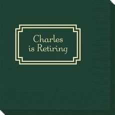 Your Text in Double Frame Napkins