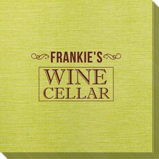 Vintage Wine Cellar Bamboo Luxe Napkins