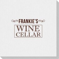 Vintage Wine Cellar Linen Like Napkins