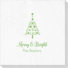 Starred Christmas Tree Deville Napkins
