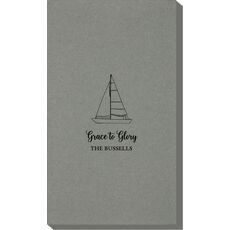 Sailboat Linen Like Guest Towels